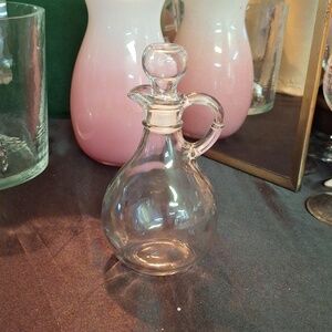 Small Glass Cruet with Stopper